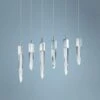 ET2 Quartz 39 1/4"W Nickel LED Kitchen Island Light Pendant