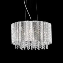 ET2 Spiral 16 3/4" Wide 7-Light Chrome Pendant Light