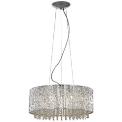 ET2 Spiral 22 1/2" Wide 10-Light Crystal Pendant Light -Modern Lamp Shop et2 spiral 22 and one half inch wide 10 light crystal pendant light v1305