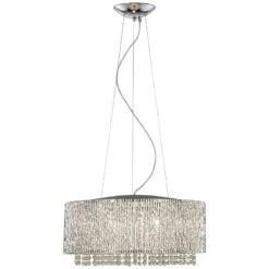 ET2 Spiral 22 1/2" Wide 10-Light Crystal Pendant Light -Modern Lamp Shop et2 spiral 22 and one half inch wide 10 light crystal pendant light v1305views1