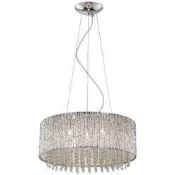 ET2 Spiral 22 1/2" Wide 10-Light Crystal Pendant Light -Modern Lamp Shop et2 spiral 22 and one half inch wide 10 light crystal pendant light v1305views2