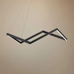 ET2 Stealth 34 3/4"W Black LED Kitchen Island Light Pendant