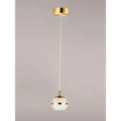 ET2 Swank 4 1/2"W Natural Aged Brass LED Mini Pendant Light -Modern Lamp Shop et2 swank 4 and one half inchw natural aged brass led mini pendant light 804r0views1