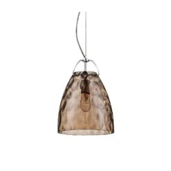 Eurofase Amero 9 3/4" Wide Amber Glass Chrome Mini Pendant