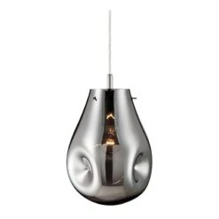 Eurofase Benalto 8" Wide Pearlized Chrome Mini Pendant