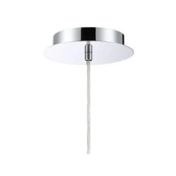 Eurofase Benalto 8" Wide Pearlized Chrome Mini Pendant -Modern Lamp Shop eurofase benalto 8 inch wide pearlized chrome mini pendant 47m90views2