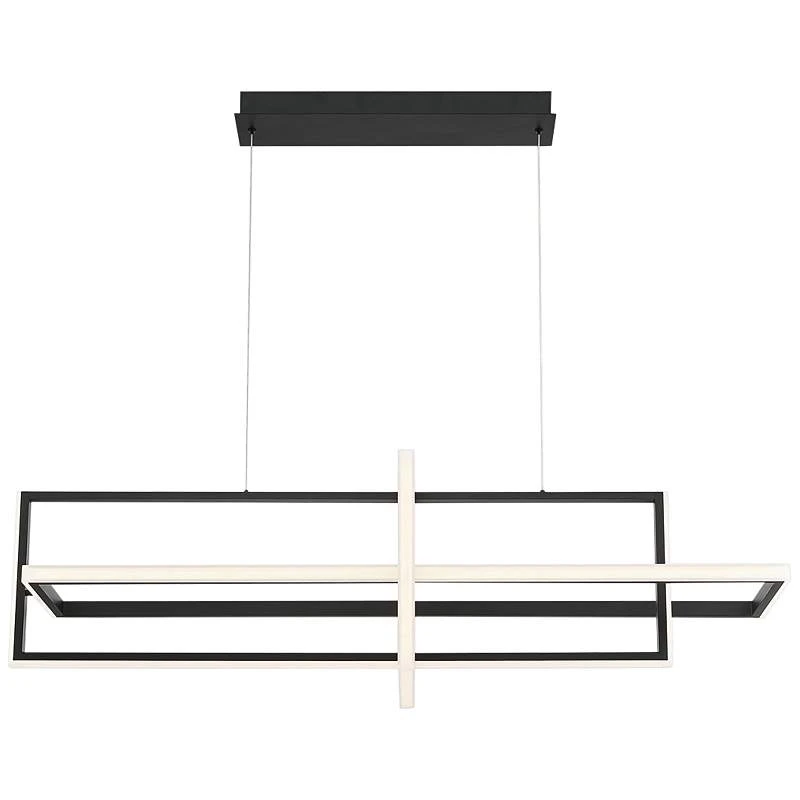 Eurofase Bordo 37 3/4" Wide Matte Black LED Chandelier 1 Eurofase Bordo 37 3/4" Wide Matte Black LED Chandelier