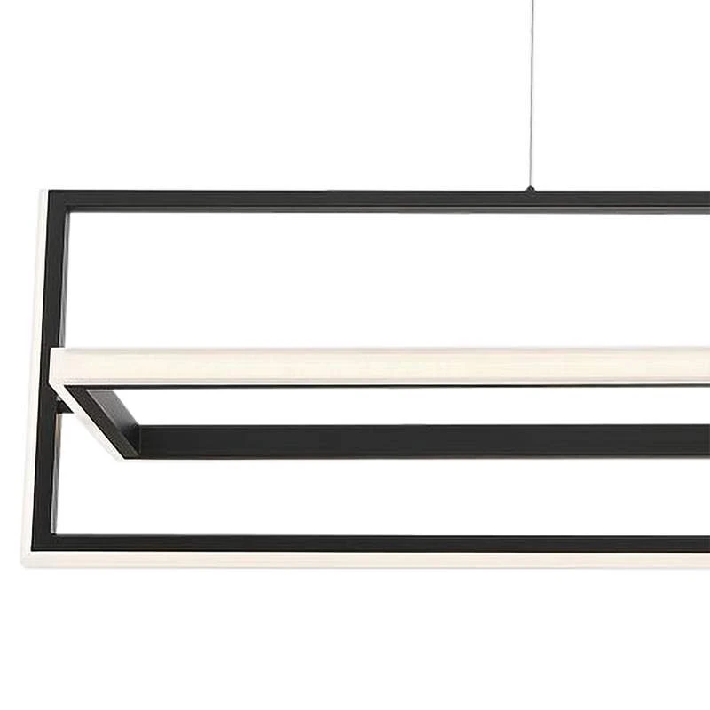 Eurofase Bordo 37 3/4" Wide Matte Black LED Chandelier 2 Eurofase Bordo 37 3/4" Wide Matte Black LED Chandelier - Image 2