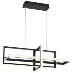 Eurofase Bordo 37 3/4" Wide Matte Black LED Chandelier 7 Eurofase Bordo 37 3/4" Wide Matte Black LED Chandelier -Modern Lamp Shop eurofase bordo 37 and three quarter inch wide matte black led chandelier 674p0views3