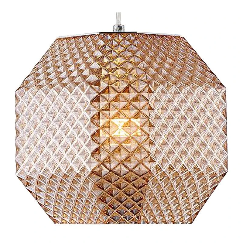 Eurofase Catalda 9" Wide Amber Glass Mini Pendant 3 Eurofase Catalda 9" Wide Amber Glass Mini Pendant - Image 3