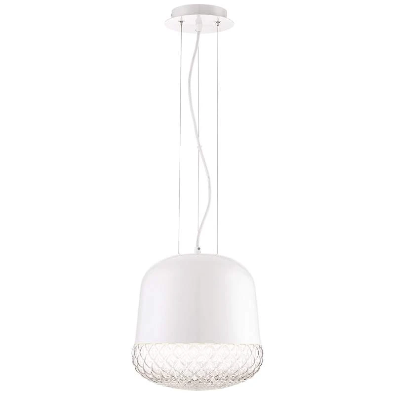 Eurofase Corson 10" Wide White Mini Pendant 2 Eurofase Corson 10" Wide White Mini Pendant - Image 2