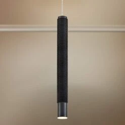 Eurofase Davenport 1 3/4" Wide Black LED Mini Pendant Light