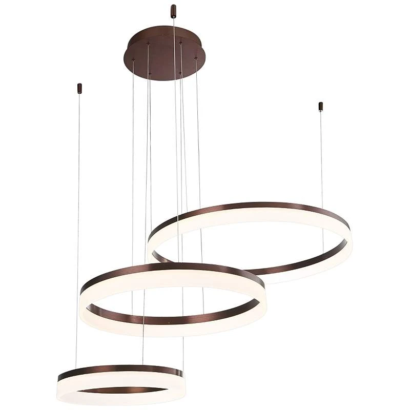Eurofase Minuta 47.8" Wide LED Bronze Ring Modern Chandelier 3 Eurofase Minuta 47.8" Wide LED Bronze Ring Modern Chandelier - Image 3