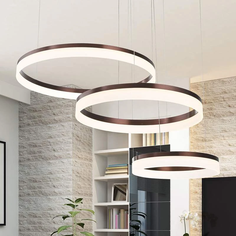 Eurofase Minuta 47.8" Wide LED Bronze Ring Modern Chandelier 2 Eurofase Minuta 47.8" Wide LED Bronze Ring Modern Chandelier - Image 2