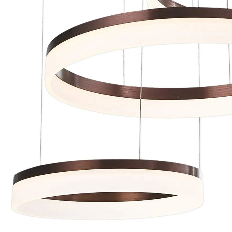 Eurofase Minuta 47.8" Wide LED Bronze Ring Modern Chandelier 4 Eurofase Minuta 47.8" Wide LED Bronze Ring Modern Chandelier - Image 4