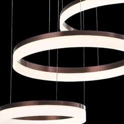 Eurofase Minuta 47.8" Wide LED Bronze Ring Modern Chandelier 9 Eurofase Minuta 47.8" Wide LED Bronze Ring Modern Chandelier -Modern Lamp Shop eurofase minuta 47 8 inch wide led bronze ring modern chandelier 416g3views2