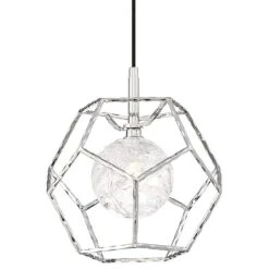 Eurofase Norway 10 3/4" Wide Chrome LED Mini Pendant Light 5 Eurofase Norway 10 3/4" Wide Chrome LED Mini Pendant Light -Modern Lamp Shop eurofase norway 10 and three quarter inch wide chrome led mini pendant light 79n02views1