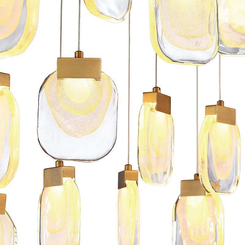 Eurofase Paget 28 3/4" Wide Gold LED Multi-Light Pendant 4 Eurofase Paget 28 3/4" Wide Gold LED Multi-Light Pendant - Image 4