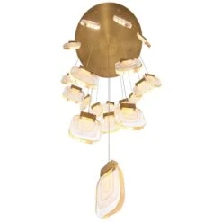 Eurofase Paget 28 3/4" Wide Gold LED Multi-Light Pendant 9 Eurofase Paget 28 3/4" Wide Gold LED Multi-Light Pendant -Modern Lamp Shop eurofase paget 28 and three quarter inch wide gold led multi light pendant 84j40views3
