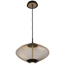 Eurofase Park 14 1/4" Wide Matte Black LED Pendant Light -Modern Lamp Shop eurofase park 14 and one quarter inch wide matte black led pendant light 84j43views1