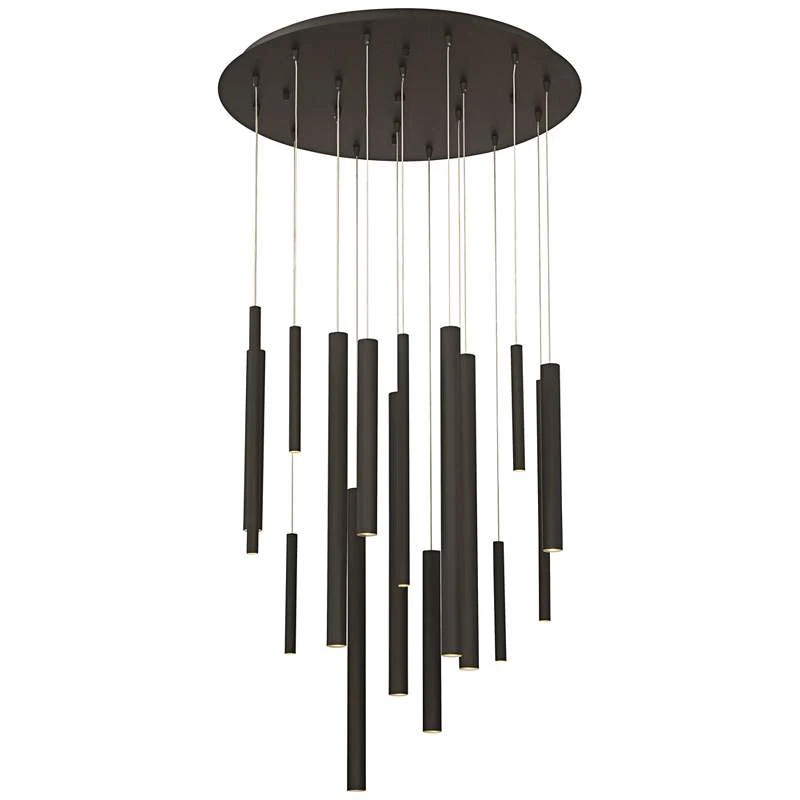 Eurofase Santana 24" Wide Black LED Multi Light Pendant 2 Eurofase Santana 24" Wide Black LED Multi Light Pendant - Image 2