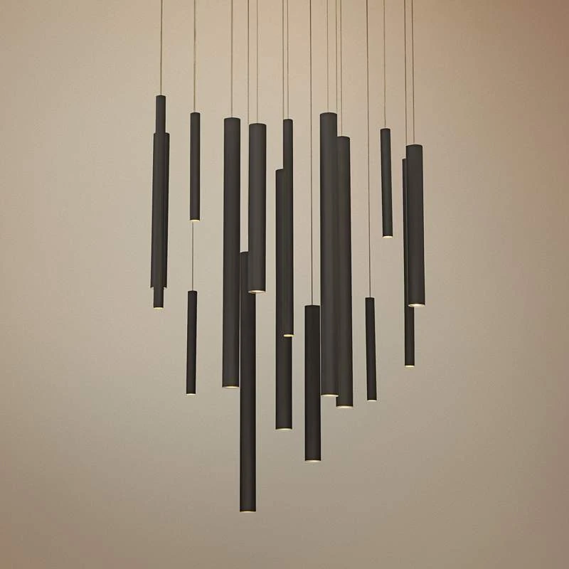 Eurofase Santana 24" Wide Black LED Multi Light Pendant 1 Eurofase Santana 24" Wide Black LED Multi Light Pendant