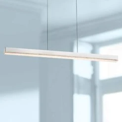 Eurofase Santi 36"W Chrome LED Kitchen Island Light Pendant
