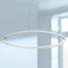 Eurofase Scoppia 52 1/4"W Chrome LED Oval Ring Pendant Light