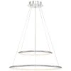 Eurofase Valley 23 1/2" Wide Chrome LED 2-Ring Pendant Light