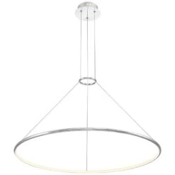 Eurofase Valley 31 1/2" Wide Chrome LED Ring Pendant Light