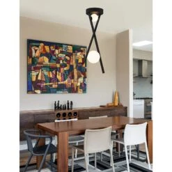 Fusion™ Bevel 12 1/2"W Matte Black LED Pendant Light -Modern Lamp Shop fusion bevel 12 and one half inchw matte black led pendant light 85t39views1