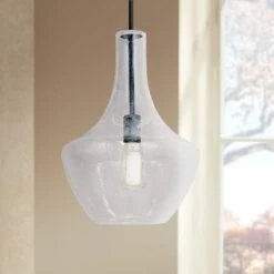 Fusion™ Harlow 14" Wide Matte Black Pendant Light