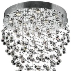 Galaxy 28" Wide Chrome And Crystal 12-Light Chandelier 6 Galaxy 28" Wide Chrome And Crystal 12-Light Chandelier -Modern Lamp Shop galaxy 28 inch wide chrome and crystal 12 light chandelier 39v60views1