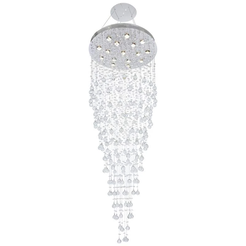 Galaxy 30" Wide Chrome And Crystal 16-Light Chandelier 2 Galaxy 30" Wide Chrome And Crystal 16-Light Chandelier - Image 2