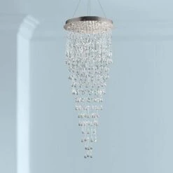 Galaxy 30" Wide Chrome And Crystal 16-Light Chandelier