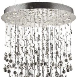 Galaxy 30" Wide Chrome And Crystal 16-Light Chandelier 5 Galaxy 30" Wide Chrome And Crystal 16-Light Chandelier -Modern Lamp Shop galaxy 30 inch wide chrome and crystal 16 light chandelier 39v59views1