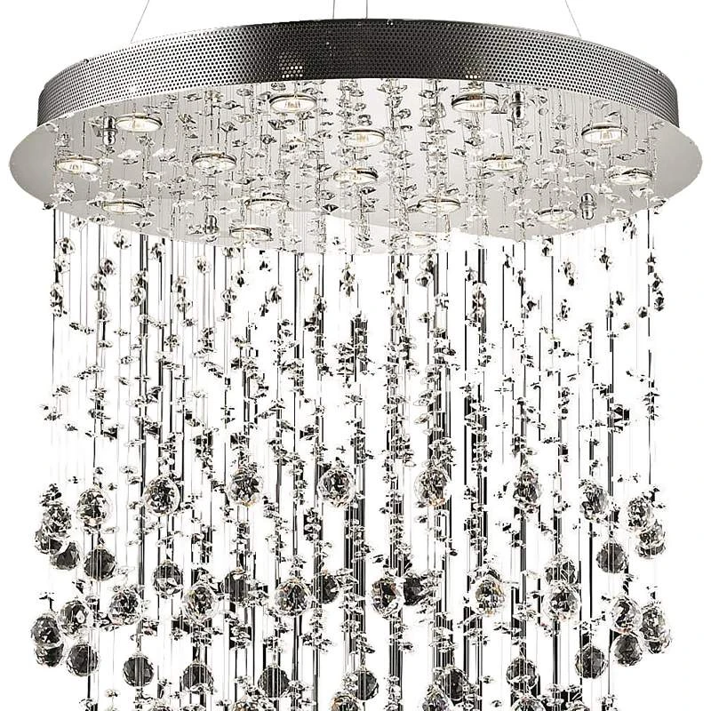 Galaxy 30" Wide Chrome And Crystal 16-Light Chandelier 3 Galaxy 30" Wide Chrome And Crystal 16-Light Chandelier - Image 3