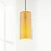 Glass 'n Glass 4 1/2"W Amber Glass LED Mini Pendant