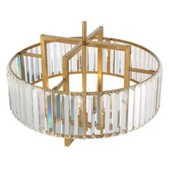 Gretel 19 1/2" Wide Soft Gold And Crystal 4-Light Pendant 10 Gretel 19 1/2" Wide Soft Gold And Crystal 4-Light Pendant -Modern Lamp Shop gretel 19 and one half inch wide soft gold and crystal 4 light pendant 379m2views3