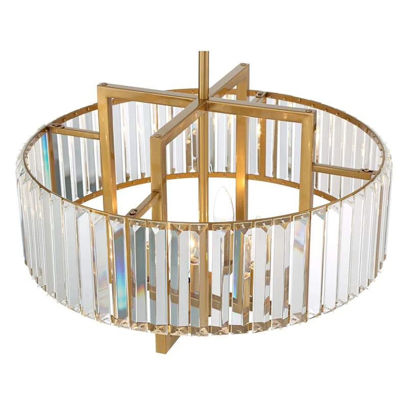 Gretel 19 1/2" Wide Soft Gold And Crystal 4-Light Pendant 5 Gretel 19 1/2" Wide Soft Gold And Crystal 4-Light Pendant - Image 5