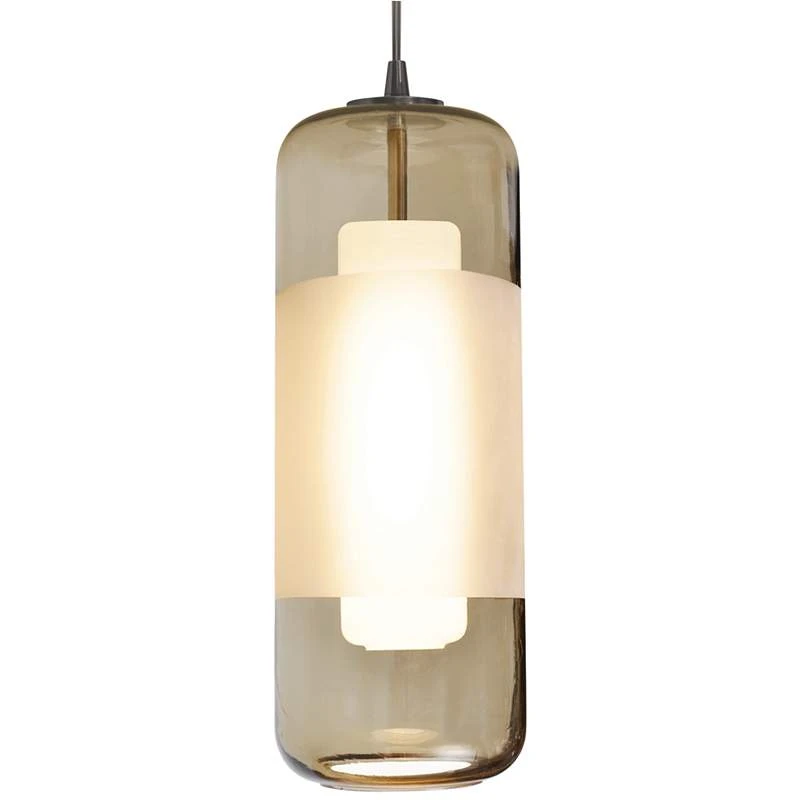 AFX Hermosa 6" Wide Nickel Brown Glass LED Mini Pendant Light 1 AFX Hermosa 6" Wide Nickel Brown Glass LED Mini Pendant Light
