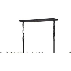 Hinkley Revel 41 1/2" Wide Black And Crystal Island Pendant -Modern Lamp Shop hinkley revel 41 and one half inch wide black and crystal island pendant 86n03views2