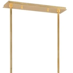 Hudson Valley Banks 46"W Gold Leaf And White Island Pendant 7 Hudson Valley Banks 46"W Gold Leaf And White Island Pendant -Modern Lamp Shop hudson valley banks 46 inchw gold leaf and white island pendant 361e0views2