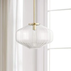 Hudson Valley Bennett 18" Wide Aged Brass Pendant Light