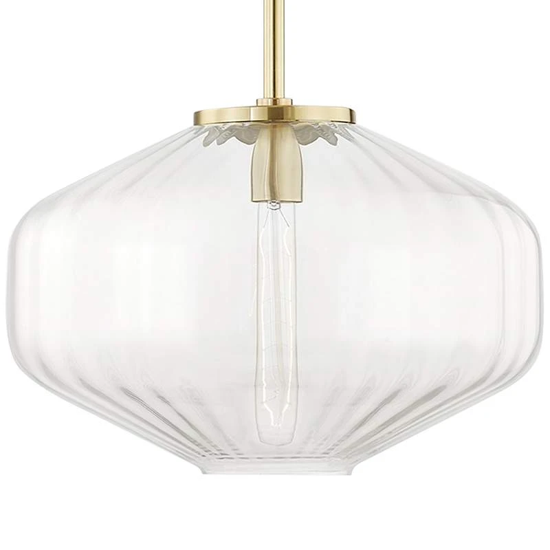 Hudson Valley Bennett 18" Wide Aged Brass Pendant Light 3 Hudson Valley Bennett 18" Wide Aged Brass Pendant Light - Image 3