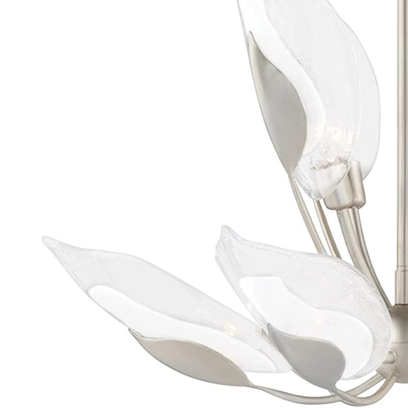 Hudson Valley Blossom 29" Wide Silver Leaf Chandelier 3 Hudson Valley Blossom 29" Wide Silver Leaf Chandelier - Image 3
