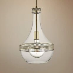 Hudson Valley Hagen 10 3/4" Wide Aged Brass Mini Pendant