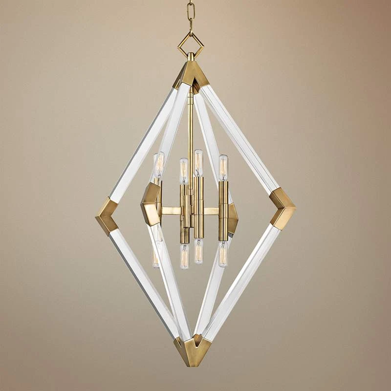 Hudson Valley Lyons 23 1/2" Wide Aged Brass Pendant Light 1 Hudson Valley Lyons 23 1/2" Wide Aged Brass Pendant Light