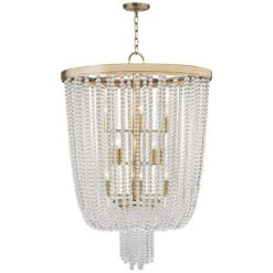 Hudson Valley Royalton 26" Wide Aged Brass Pendant Light -Modern Lamp Shop hudson valley royalton 26 inch wide aged brass pendant light 9j410views1