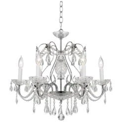 Impact 24" Wide Silver Regal Crystal Chandelier 9 Impact 24" Wide Silver Regal Crystal Chandelier -Modern Lamp Shop impact 24 inch wide silver regal crystal chandelier p2373